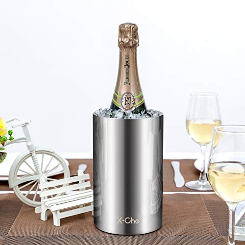 XChef Wine Chiller, Bottle Cooler for Wine Champagne, 304 Stainless