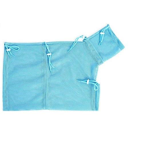 LHKJ Pet Cat Mesh Bag, Grooming Washing Bath Bag, Mesh Bag For Shower, Cleaning Ear, Medicine Feeding,Scratch-Resistant Bag, Fixed Bag Cat Bath Bag (Blue Bag)