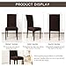 SUBRTEX Dining Room Chairs, Parsons Dining Chairs for Kitchen, Upholstered Chairs for for Dining Room, Party, Hotel(Chocolate)