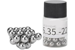 SundiooK Steel Ball Bearings Mountain for Bike Hubs, 6.35 mm (1,4"") Diameter, GCR15 High Carbon Chromium, 22 pcs,bottle, for