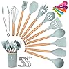 ELECTRAPICK-Kitchen-Utensil-Set-Silicone-Cooking-Utensils-11-Pieces-Cooking-Spatula-Turner-Heat-Resistant-Tools-with-Wooden-Handle-for-Nonstick-Non-Scratch-Cookware-Best-Kitchen-Tool-Gadgets ELECTRAPICK Kitchen Utensil Set Silicone Cooking Utensils - 27 Pieces Cooking Spatula Turner Heat Resistant Tools with…