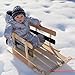 Flexible Flyer BCL-40 Premium Baby Sleigh. Toddler Boggan. Wooden Pull Sled for Kids,Red , 29 x 14 x 11.5 inches