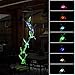 Doingart Solar Hummingbird Wind Chime, 7 Color Changing Solar Mobile Wind Chime Outdoor Waterproof Six Hummingbird Wind Chimes for Home Party Night Garden