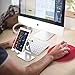 ZVE Universal 2 in 1 Aluminium Desktop Charging Stand for iWatch, Smartphone and Tablets Up to 12.9-Inch - Silver Stand with 38mm case