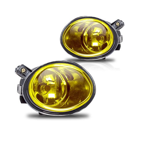 Winjet WJ30-0081-12 OEM Series for [2001-2006 E46 M3] [2000-2003 E39 M5] [2003-2005 BMW 330i/330Ci] Yellow Lens Driving Fog Lights