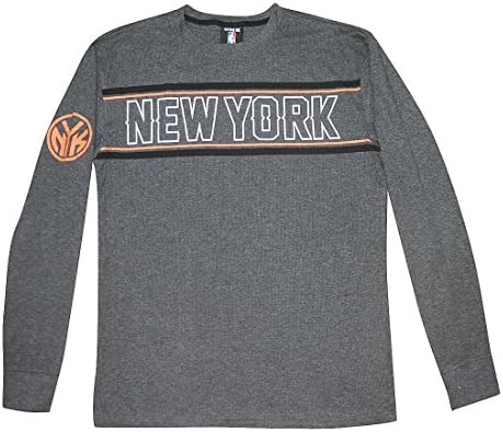 BIG &amp; TALL NY Knicks Mens Athletic Long Sleeve Sweater Shirt 2XL Dark Grey
