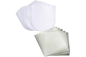 50 Vinyl Record Sleeves Set – 25x Inner + 25x Outer Sleeves – Anti-Static, Acid-Free, 12 Inch LP Protective Covers for Single