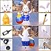 LOOHUU 6FT Easter Inflatable Basket Eggs and Bunny- Cute Fun Holiday Blow up Party Decorations for Indoor Outdoor Yard Lawn Garden Photo Prop with LED Lights