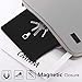 CHESONA Samsung Galaxy Tab A 10.5 Case with Keyboard, Detachable Wireless Keyboard PU Leather Slim Folio Stand Cover Case for Samsung Galaxy Tab A 10.5 Model SM-T590/T595 2018 Release Black