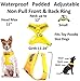 Nervous (Give Me Space) Yellow Colour Coded Non-Pull Front and Back D Ring Padded and Waterproof Vest Dog Harness Prevents Accidents by Warning Others of Your Dog in Advance (S)