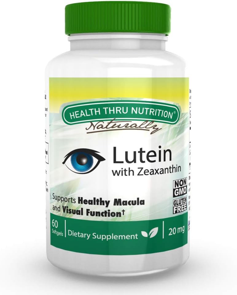 Lutein 20mg 180 Mini Softgels Soy-Free Non-GMO (as Lutemax® 2020) (180)