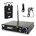in-Ear Wireless Monitor and Receiver System- UHF Selectable Audio Frequency Kit, Adjustable TNC Antenna for Extended Range, and IEM Beltpack Transmitter with Selectable Audio Frequency- Pyle PDWMN49