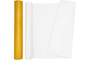 BENECREAT 21.8Yard x 13.86Inch Wet Strength Tissue Paper Roll, Premium Acid-Free Art Paper for Cyanotype Collage Book Binding