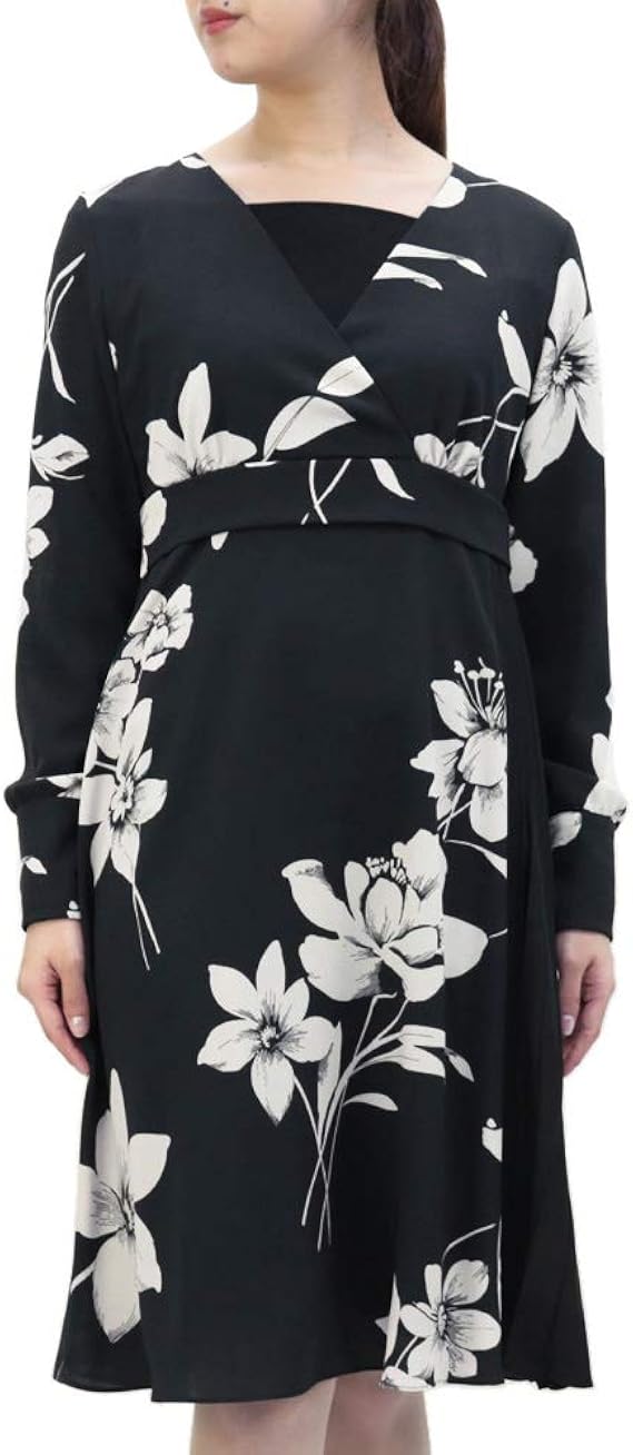 Amazon マックスマーラ ステュディオ 長袖 花柄 ワンピース Bonito Bk 002 レディース 並行輸入品 ワンピース チュニック 通販