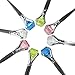 kilofly Rhinestone Dessert Pastry Fork & Tea Spoon Value Pack, 4 Sets