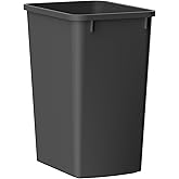 MODCART 35 Quart Plastic Trash Can, Under Canbinet Waste Bin, 9-Gallons Slim Trash Can for Kitchen Bedroom Office Bathroom Un