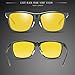 Bircen HD Night Vision Driving Anti-Glare Glasses for Men Women Al-Mg Metal Frame Rainy Safe Polarized Fashion Sun Glasses