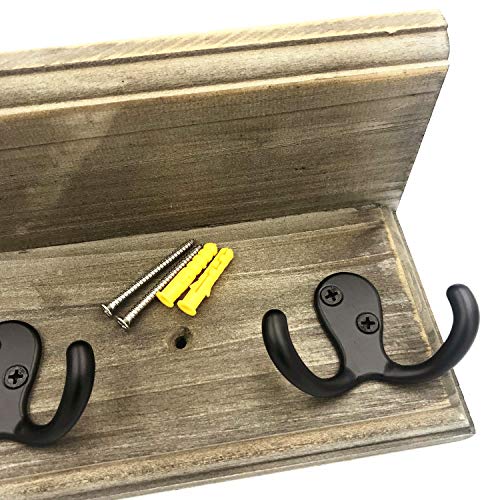 Sageme Entryway Shelf Wall Mounted,Vintage Rustic Farmhouse Solid Real