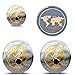 SHZONS Ripple Coins, 2 PCS Commemorative Round Collectors Coin XRP Physical Coins,Digital Blockchain Crypto Currency,Funny Gift for Boy,Girl,Woman,Man