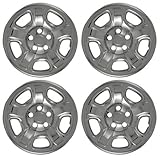 Set of 4 Chrome Wheel Skin Hub Covers With Center For 16x7 Inch 5 Lug Steel Rim - Part Number: IWCIMP/40X