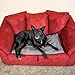 Premium Pet Bed Mat: Soft Self Warming Dog Bed - Crate Pad for Dogs and Cats - Medium Dog Beds, Small Dog Beds - Cat Bed with Reflective Core - Puppy Bed