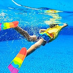 Gugmoy Kids Swim Fins,Comfortable Silicone Flippers