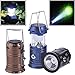 Gright Camping Lantern, Camping Lantern Flashlights,Collapsible Solar Lanterns Rechargeable LED Lantern Camp Lights Table Lamp for Outdoor, Fishing, Blackout (Blue)