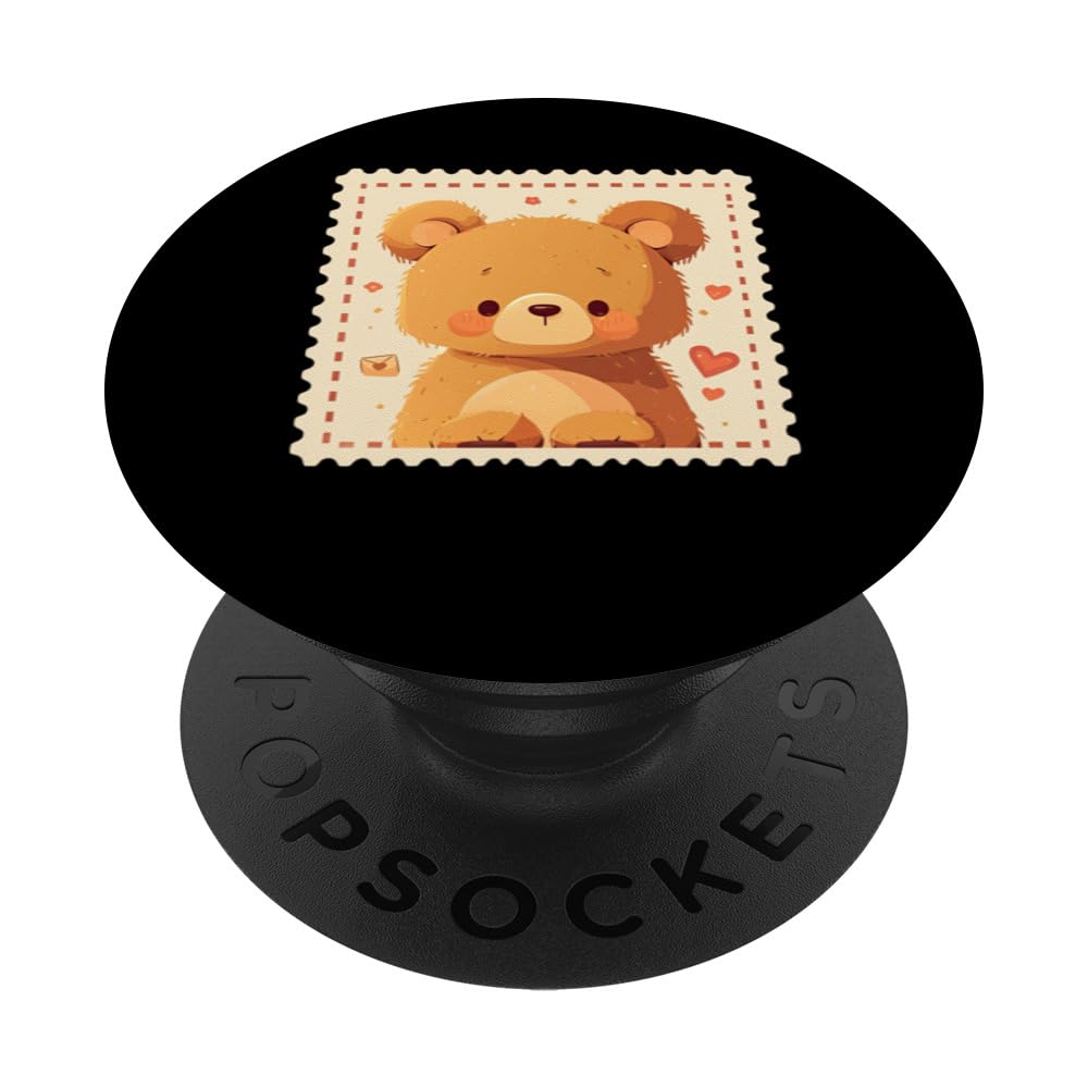 Kawaii Bear Cute Anime Valentines Japanese PopSockets Swappable PopGrip