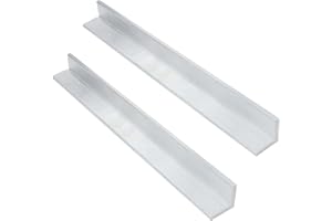 Evecad 2PCS 2" x 2"x 1/4" Aluminum Angle, 6063 Structural Angle Aluminum Stock Profile, Corrosion-Resistant, 48" Length,1/4" Thick.