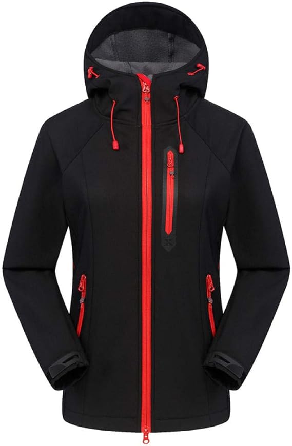 Women'S Soft Shell Jacket Windproof Waterproof Hiking Jacket Outdoor
