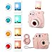 Leebotree Instant Camera Accessories Compatible with Instax Mini 11 Instant Film Camera Include Case/Album/Wall Hang Frames/Film Frames/Border Stickers/Corner Stickers (Pink Ⅱ)