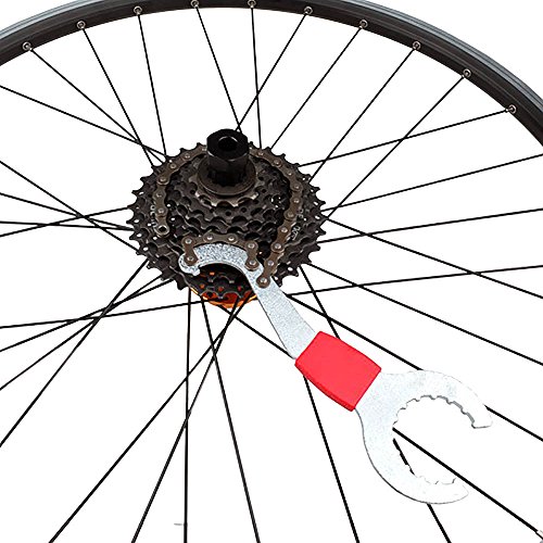 Mmrm 3 in 1 Bike Bicycle Chain Whip Bottom Bracket Freewheel Wrench Lockring Tool - Thumbnail 2