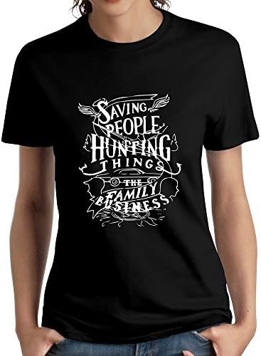 NBS Womens Supernatural Family Business Saving People Hunting Things Black XL T-shirt