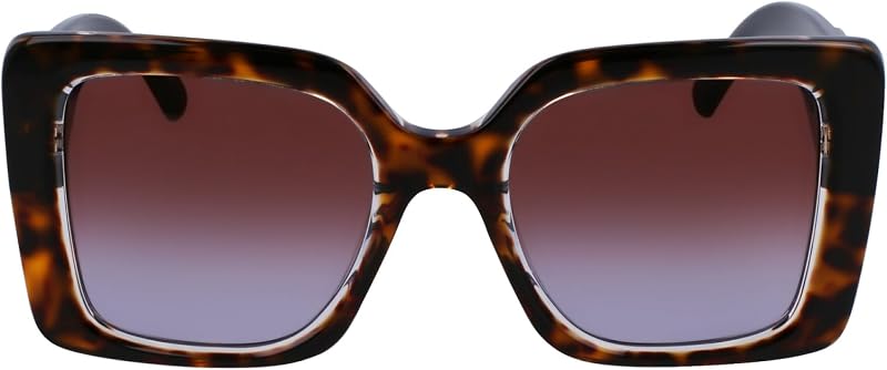 KL6126S 242 Dark Tortoise Sunglasses Woman Acetato, Modified Rectangle, 52