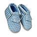 FRILLS Infant Toddlers Baby Boys Girls Soft Soled Fringe Crib Shoes PU Moccasins (0-6 M / 11cm - length, 6cm - width, Baby Blue)