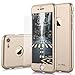iPhone 7 Case 360 CellPRO [Full Body Series] Premium Hard TPU Cover,Full Protection (Dual Layer 0.1 mm Slim) Anti Slip Grip Designed with Ultra Clear Screen Protector Glass for Apple iPhone 7 (Gold)