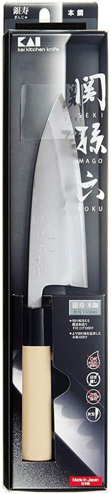 貝印 関孫六 銀寿 本鋼 和包丁 出刃 150mm AK5202