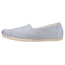 TOMS Womens Alpargata Slip On Flats Casual - Blue