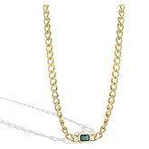 Lit Wall Gold Pendant Necklace for Women 18K Gold Plated Dainty Gold Necklace for Women, Jewelry Gift for Her