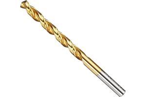PATIKIL 2mm Drill Bit, M42 8% Cobalt High-Speed Steel Jobber Straight Shank 135° Titanium Nitride (TiN) Coated for Hard Metal