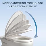 AQUALONA Premium Sage Toilet Seat Soft Close Moulded Wood Hinges 42x35 view 6