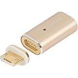 SweetLF Magnetic USB Cable 2 Pack High Speed Sync and Quick Charging Core with LED Status Display Support One - Handed Operation Inside the Car for Micro USB Devices,Silver