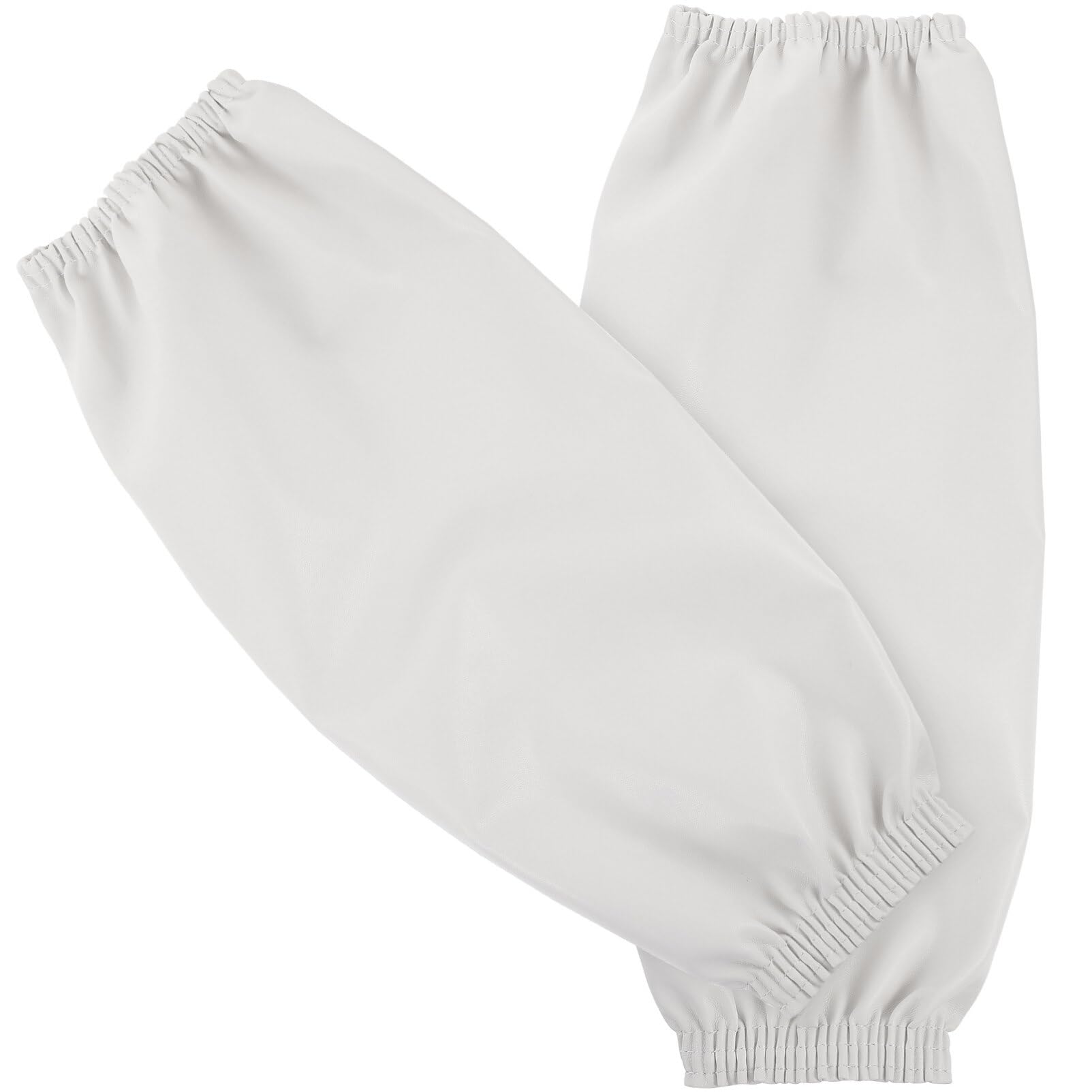 Healeved Waterproof Sleeves for Arms Pvc Oilproof Oversleeves for Kitchen Cleaning Car Wash and Painting Forearm Protector for Household Use 2 Pairs White