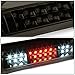 Auto Dynasty Dual Row LED 3rd Third Tail Brake Light Cargo Lamp Compatible with Ford F150 2004-2008 Lincoln Mark LT 2006-2008, Black Housing Smoked Lens