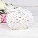 ponatia 50 PCS Laser Cut With Ribbon Wedding Party Favor Box, Wedding Gift Box, Chocolate Candy and Gift Boxes (Silver & White)