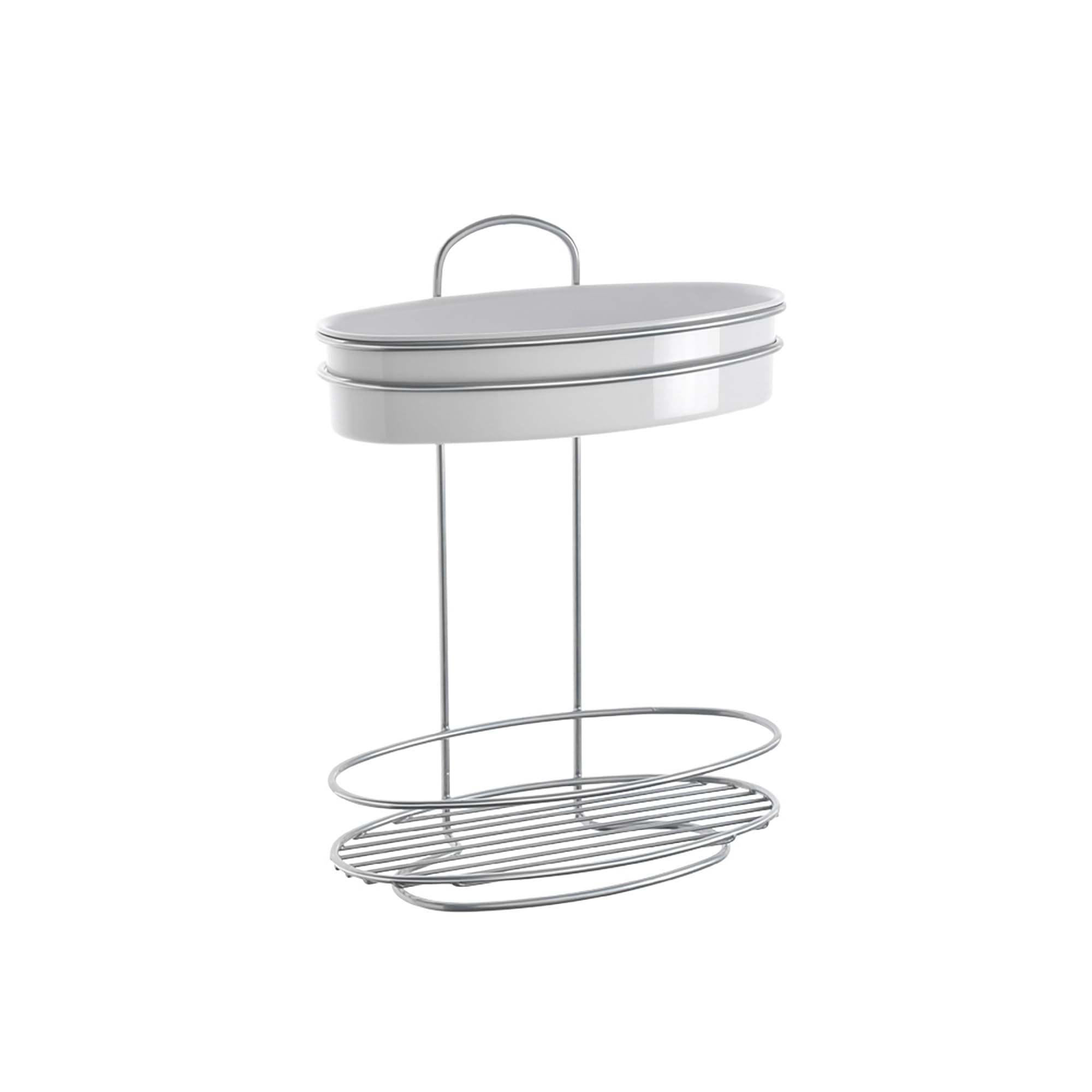 Metaltex "Orbit Hanging Shelf with 2 Floors, Silver