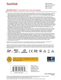 SanDisk Ultra tarjeta de memoria, N A