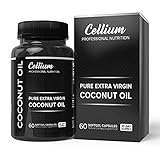 Coconut Oil Softgel Capsules Supplement - IMPROVE Cholesterol Levels, INCREASE Energy & REVITALIZE Hair, Skin & Nails - Extra Virgin, Unrefined and Rich in MCT s Vitamin