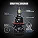 SiriusLED S3 H13 9008 LED Headlight Bulb New Full Aluminum Structure 8000 Lumen Extremely Bright White 6000K Conversion Kit 2018 New