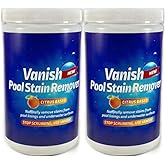 Bosh Chemical Vanish Pool &amp; Spa Stain Remover 2 Pack (4LBS)- Natural Safe Citrus Based, Works Excellent on Vinyl, Fiberglass, and Metals, Removes Rust and Other Tough Stains